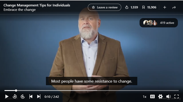 Change Management Tips for Individuals