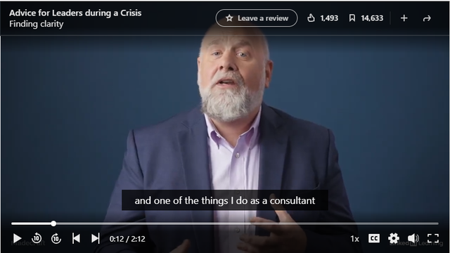 Advice for leaders fueing a crisis updated